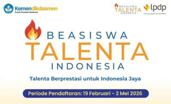174 Siswa Berprestasi Masuk Calon Penerima Beasiswa Talenta Indonesia 2026, 79 Murid Dikirim ke Ajang Internasional